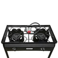 Heavy Duty Steel Frame Double High Pressure Portable Propane Stove