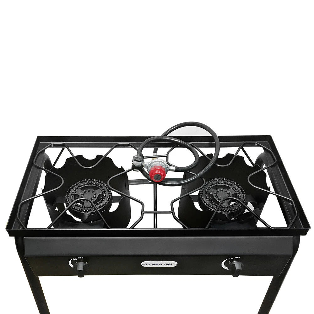 Heavy Duty Steel Frame Double High Pressure Portable Propane Stove