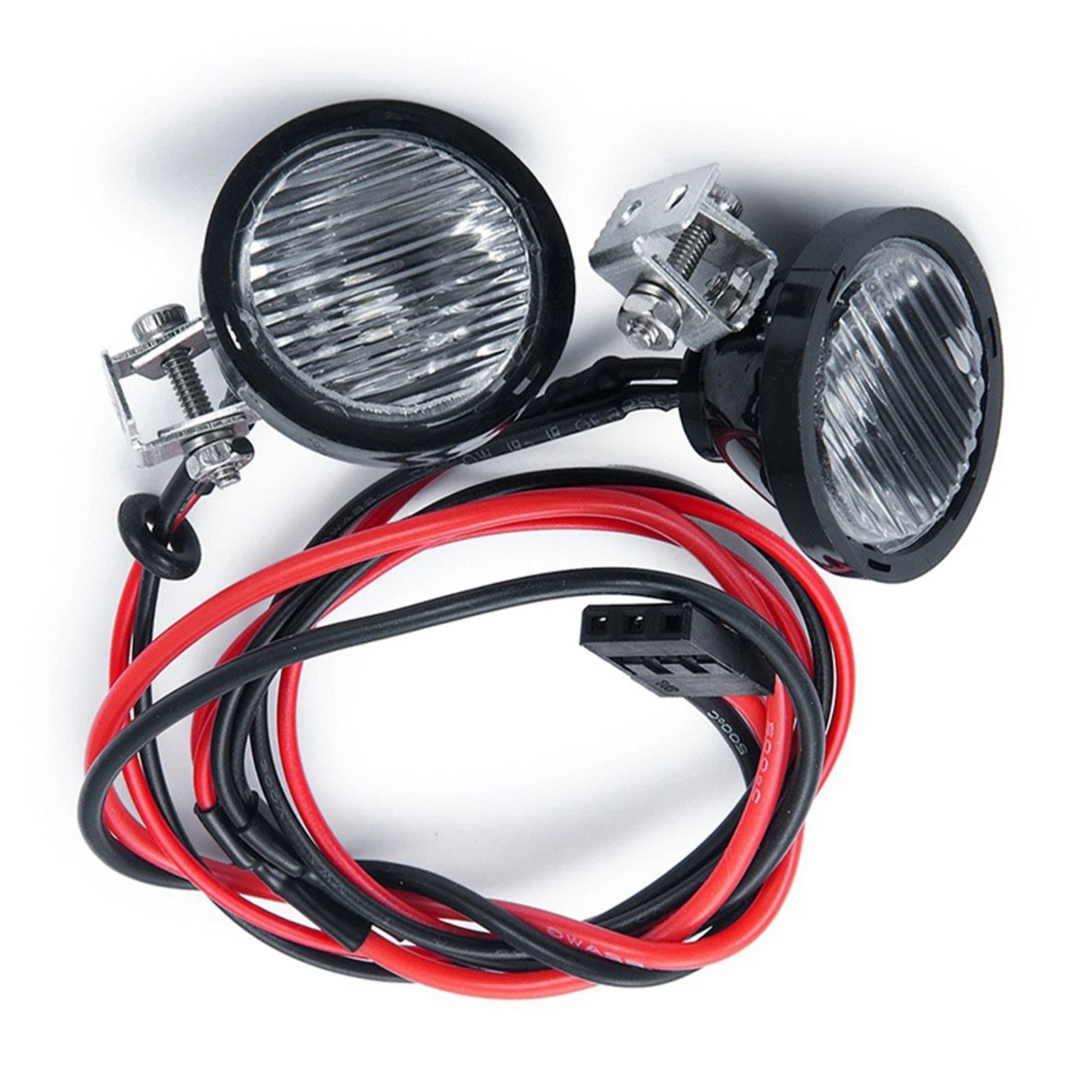 1pair Square/round Headlights Led Light Lamp For Axial Trx4 Trx6