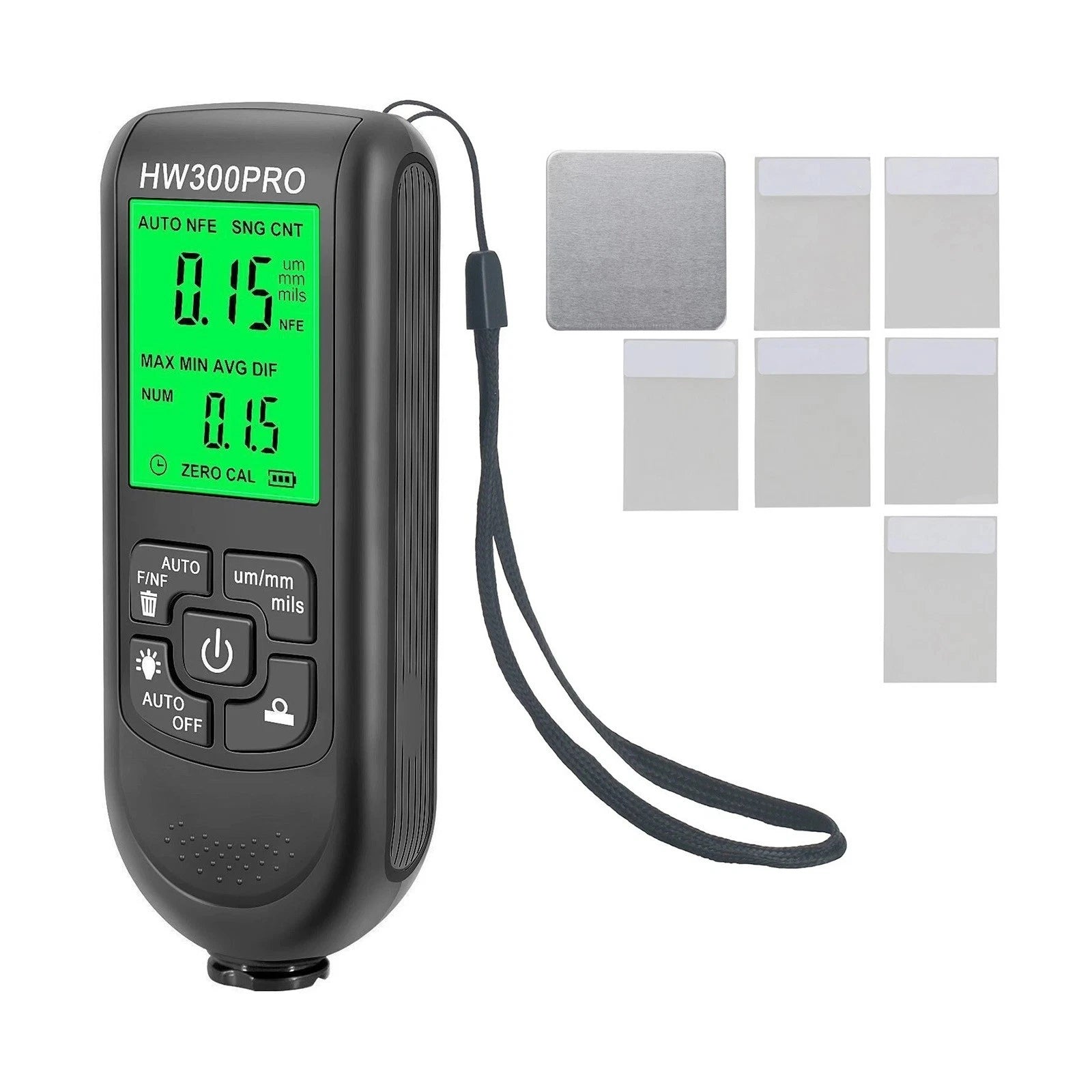 Automotive Paint Coating Thickness Gauge Tester Meter For Car Fe Nfe