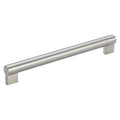 Euro Twin Bar Style Metal Handle Brushed Nickel, 13-5/8" (333 Mm)