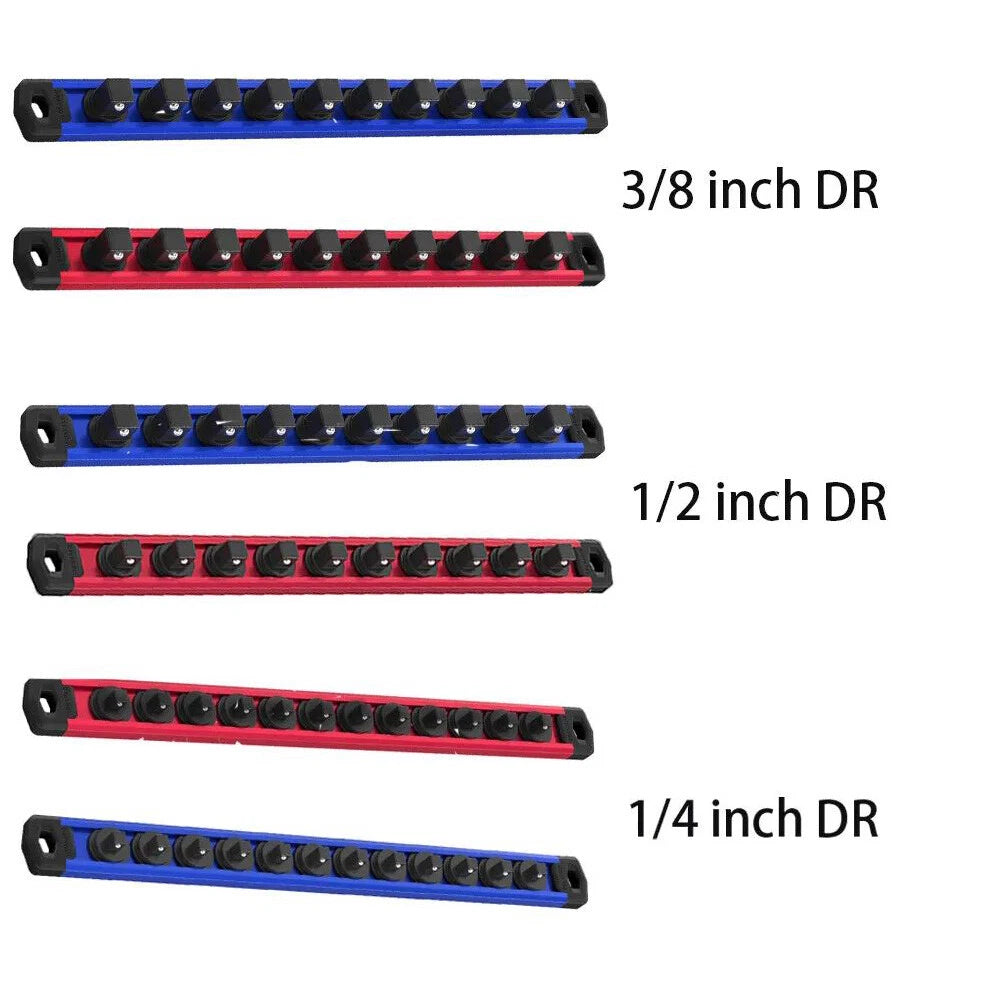 New Magnetic Socket Organizer 1/2" /1/4" /3/8" Dr Socket Holder