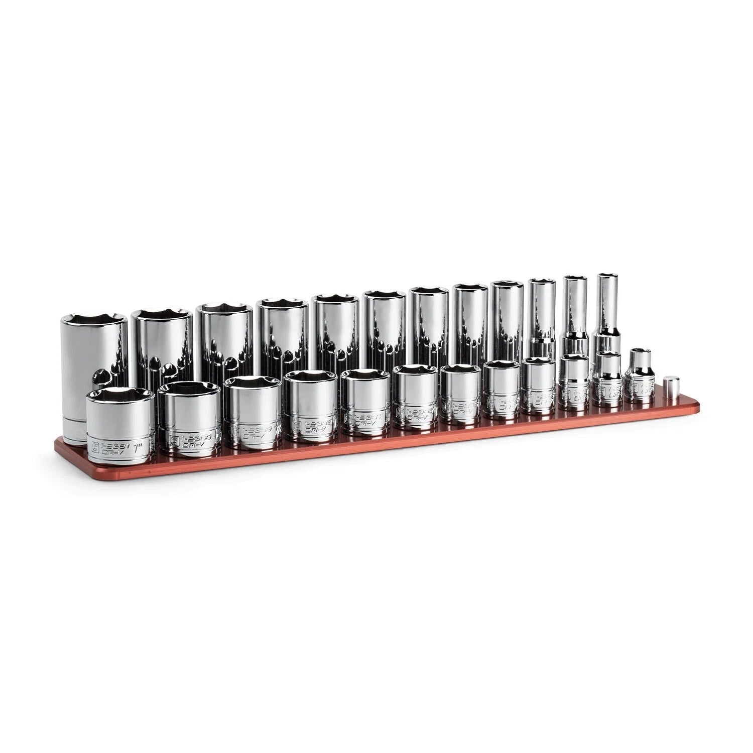 Capri Tools 3/8 In. Drive Shallow/deep 6-point Socket Set W/ Rail,