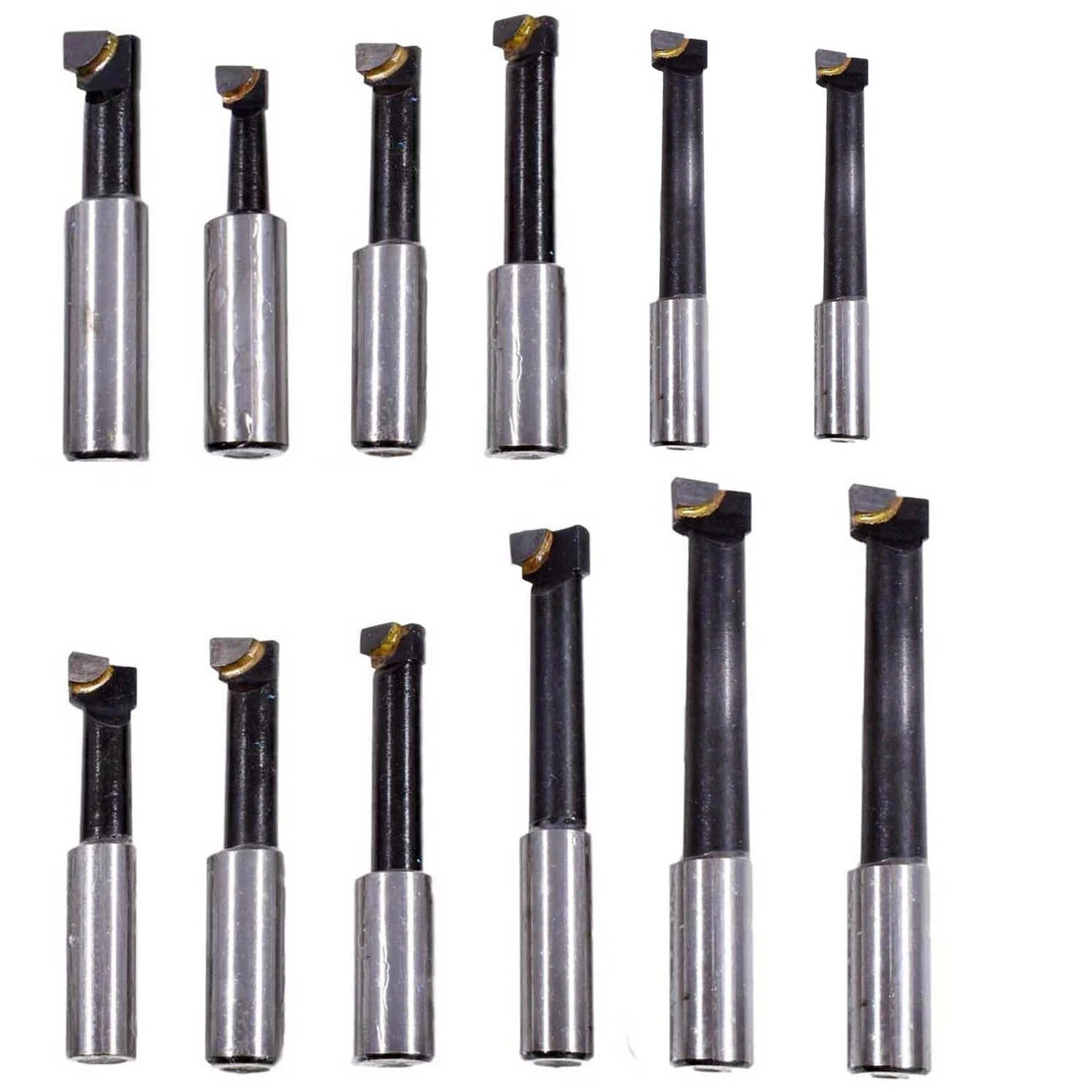 NEW 3/4 SHANK BORING BAR CARBIDE TIPS 12PCS SET