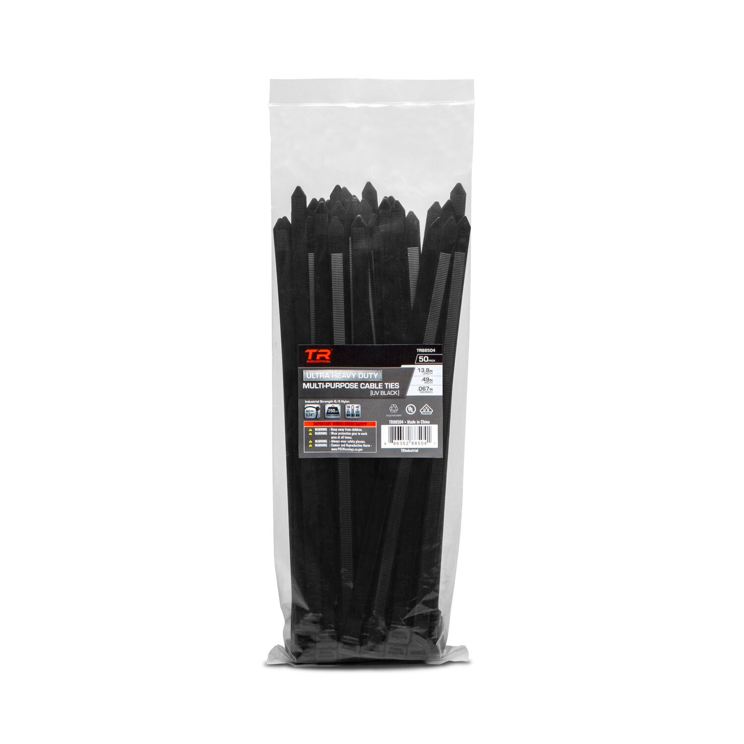 TR Industrial Ultra Heavy Duty UV Cable Ties - 100-Pc by TR Industrial