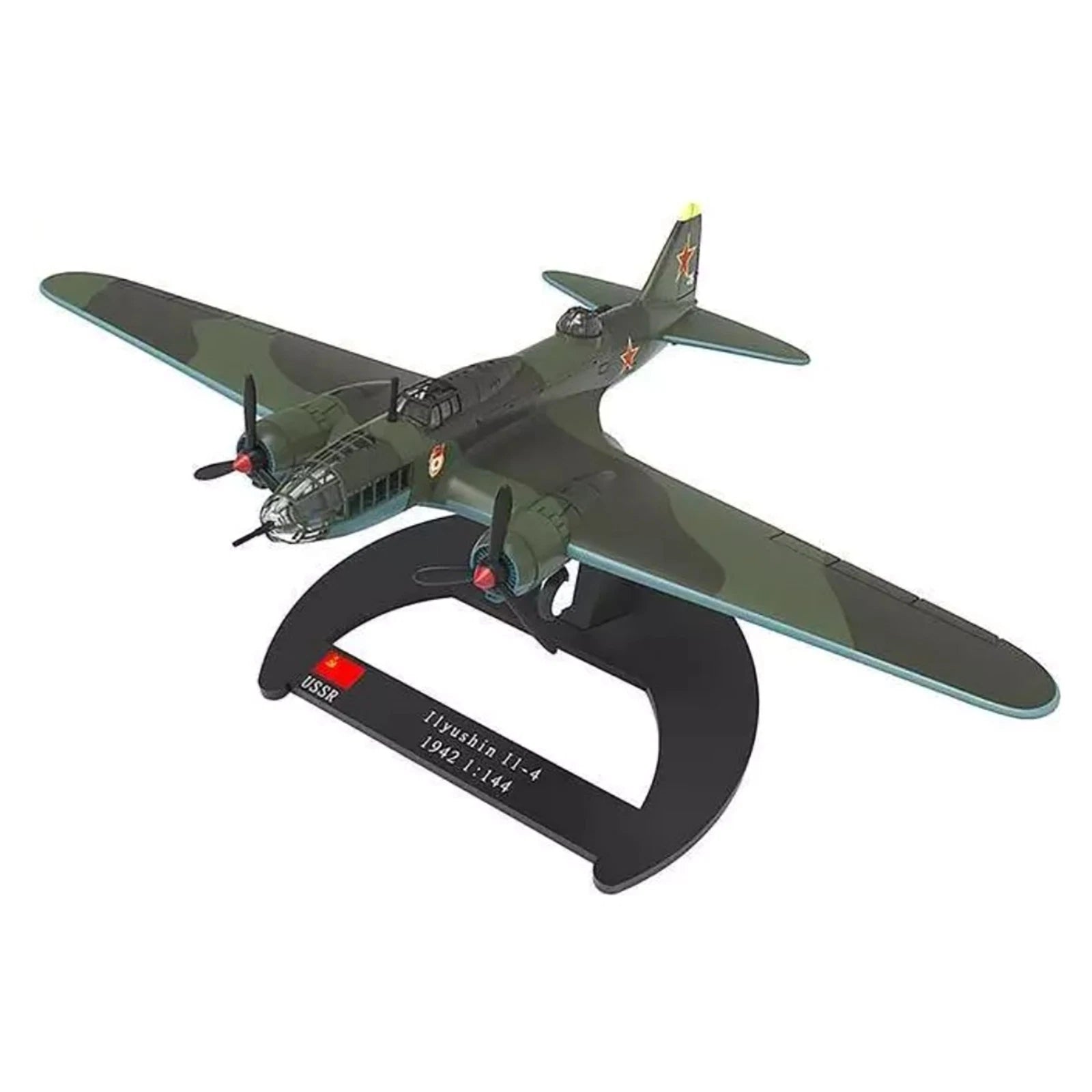 Alloy 1/144 Scale Iiyushin Ii-4 Bomber Airplane Model Collection