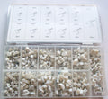 290pc COAXIAL FLAT & ROUND SQUARE CABLE CLIP CLAMP ASSORTMENT NAIL ON TV DVDOpen