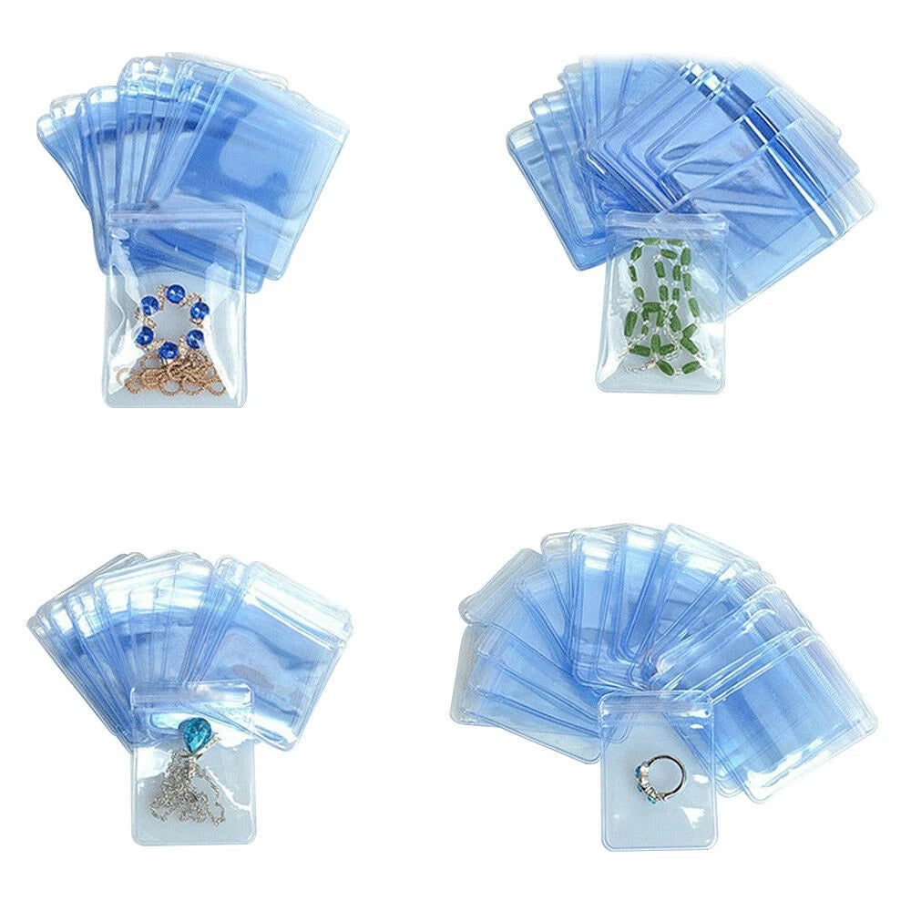 Pvc Anti-oxidation Plastic Grip Seal Bag Jade Jewelry Ring Storage