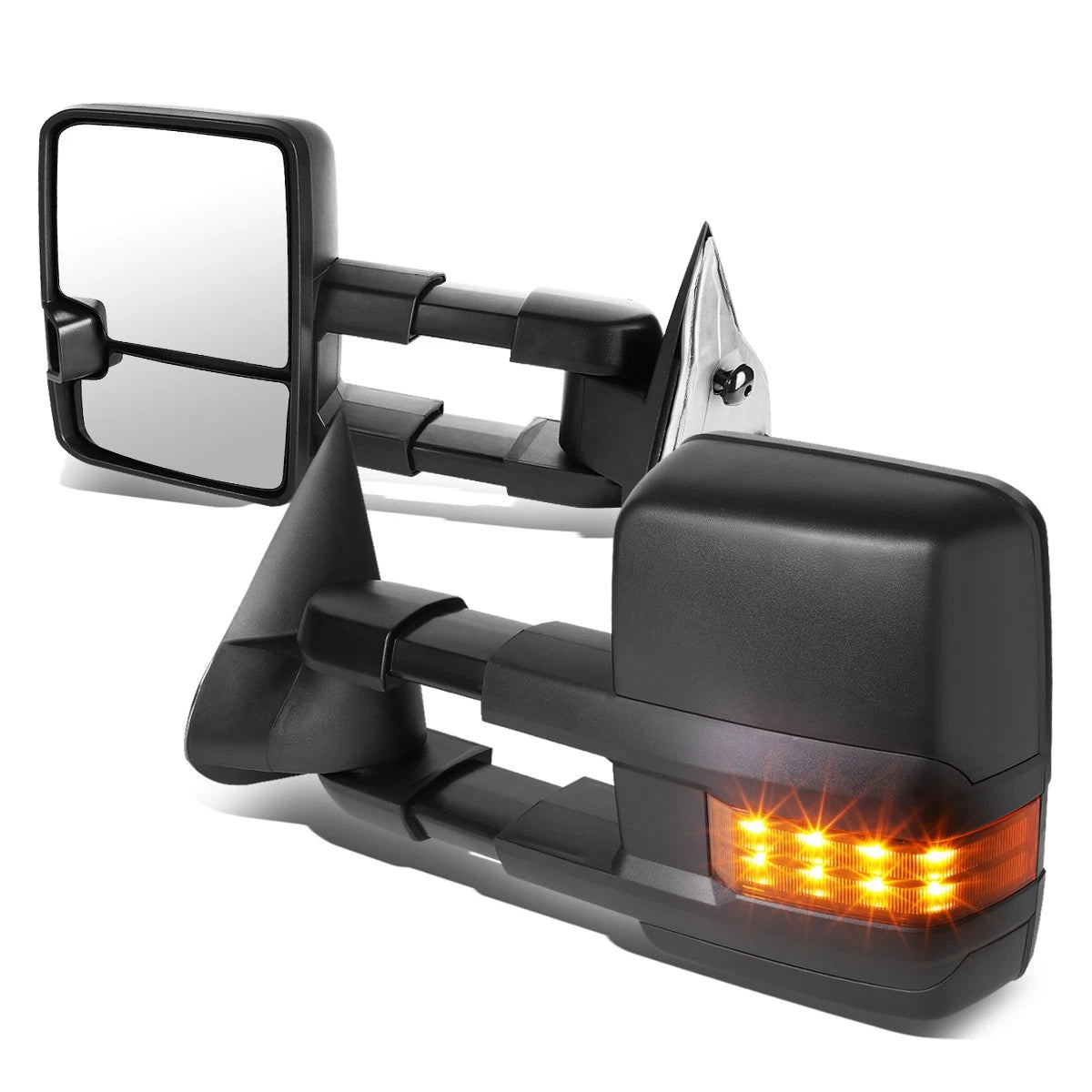 Fit 03-07 Gm Gmt800 Extendable Arm+LED Signal Light Rear View Towing