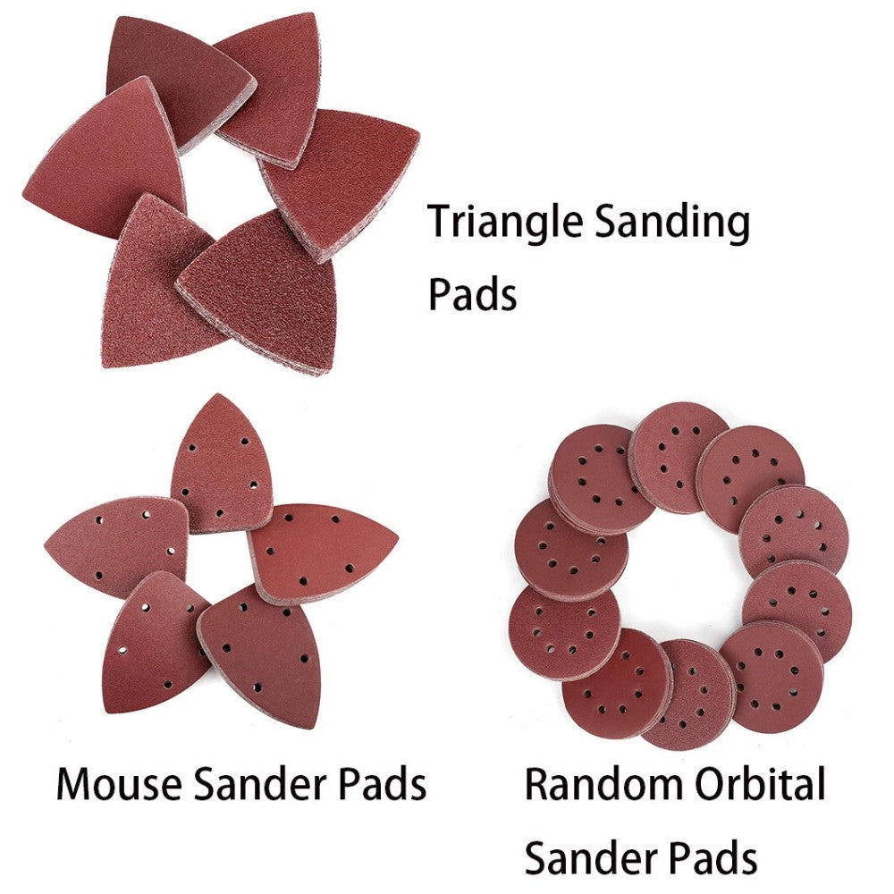 WORKPRO 150PC Triangle Sanding Pad/150PC Mouse Sander Pad/150PC