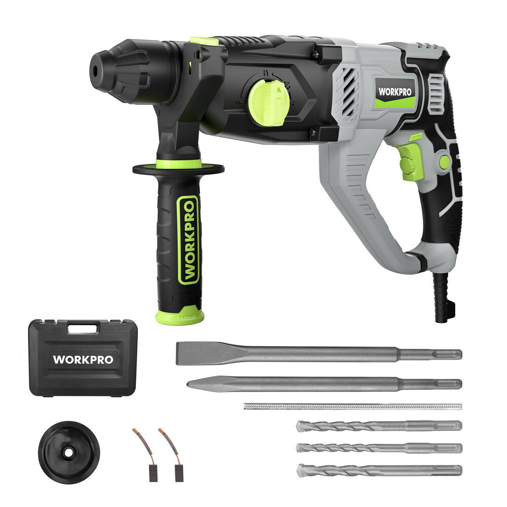 WORKPRO Rotary Hammer Drill with 5PC Bits by WORKPRO