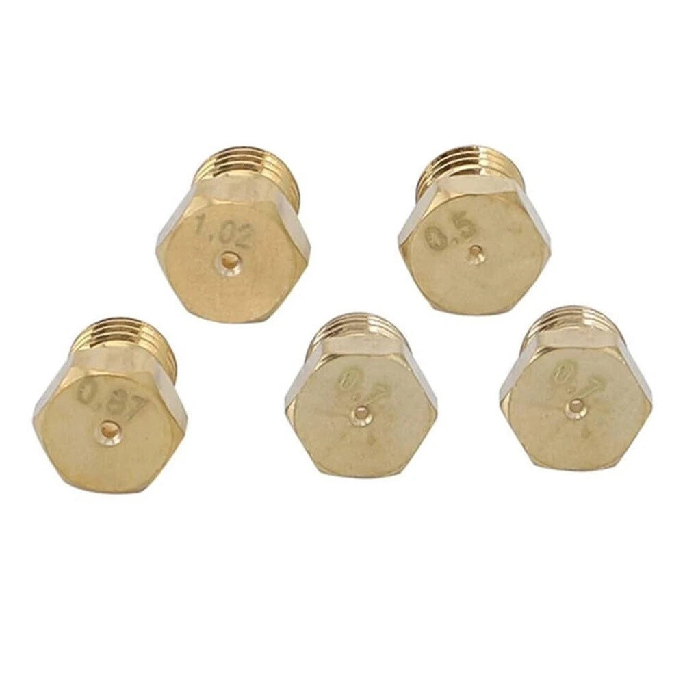 Gas Stove Nozzle Nozzle Metal Yellow 0.5/0.7/0.7/0.<wbr/>87/1.02