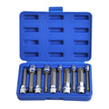 Xzn Triple Square Long Spline Socket Bit Set 1/4" 3/8" 1/2" Tamper