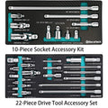 Duratech Socket Accessory Kit/drive Tool Accessory Set W/eva Foam