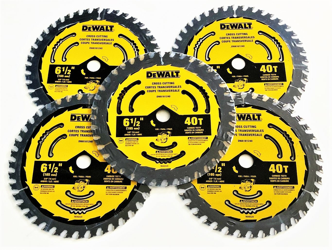 DeWalt 6-1/2" Circular Saw Blades 40T