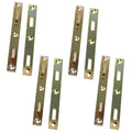 5" Long Heavy Duty Steel Bed Rail Frame Fasteners, Zinc Plated, Set