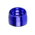 Fit Ptfe/nylon Hose Hard Line Blue 6-an 3/8" Tubing Olive Insert