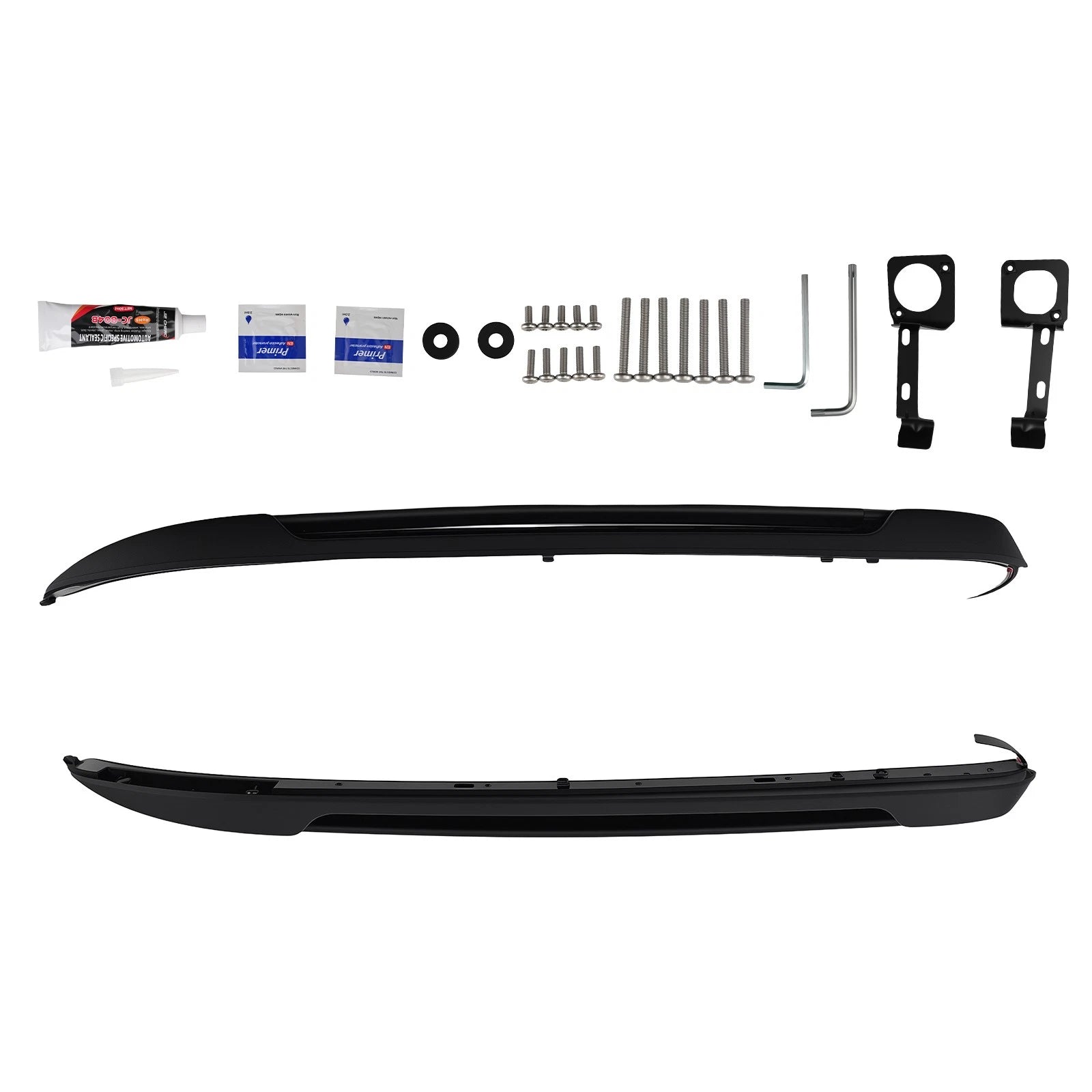 Double Cab Crossbar Side Rails Luggage Carrier Roof Rack For 05-23 Toyota Tacoma