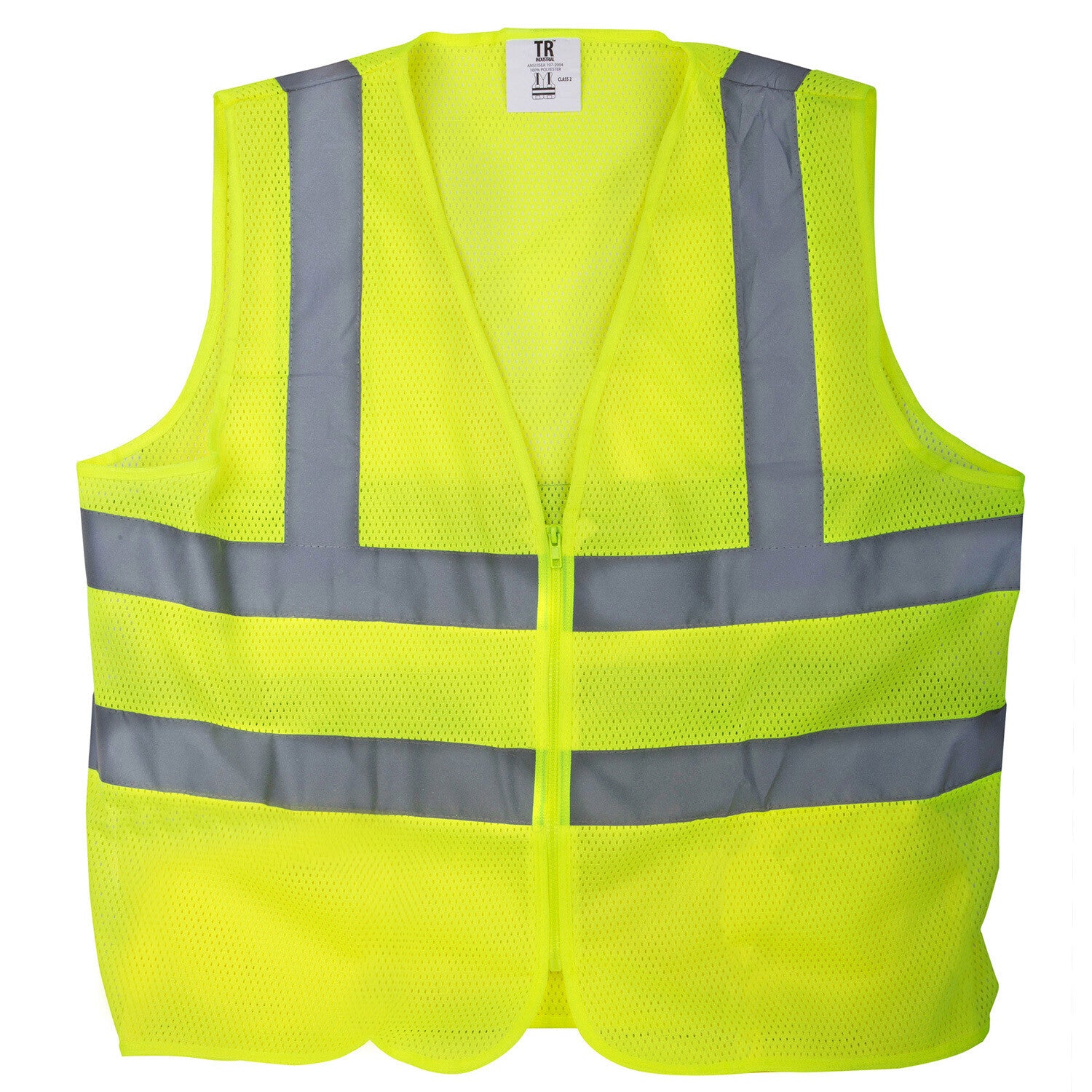 TR Industrial Yellow High Visibility Safety Vest Class 2 by TR Industrial