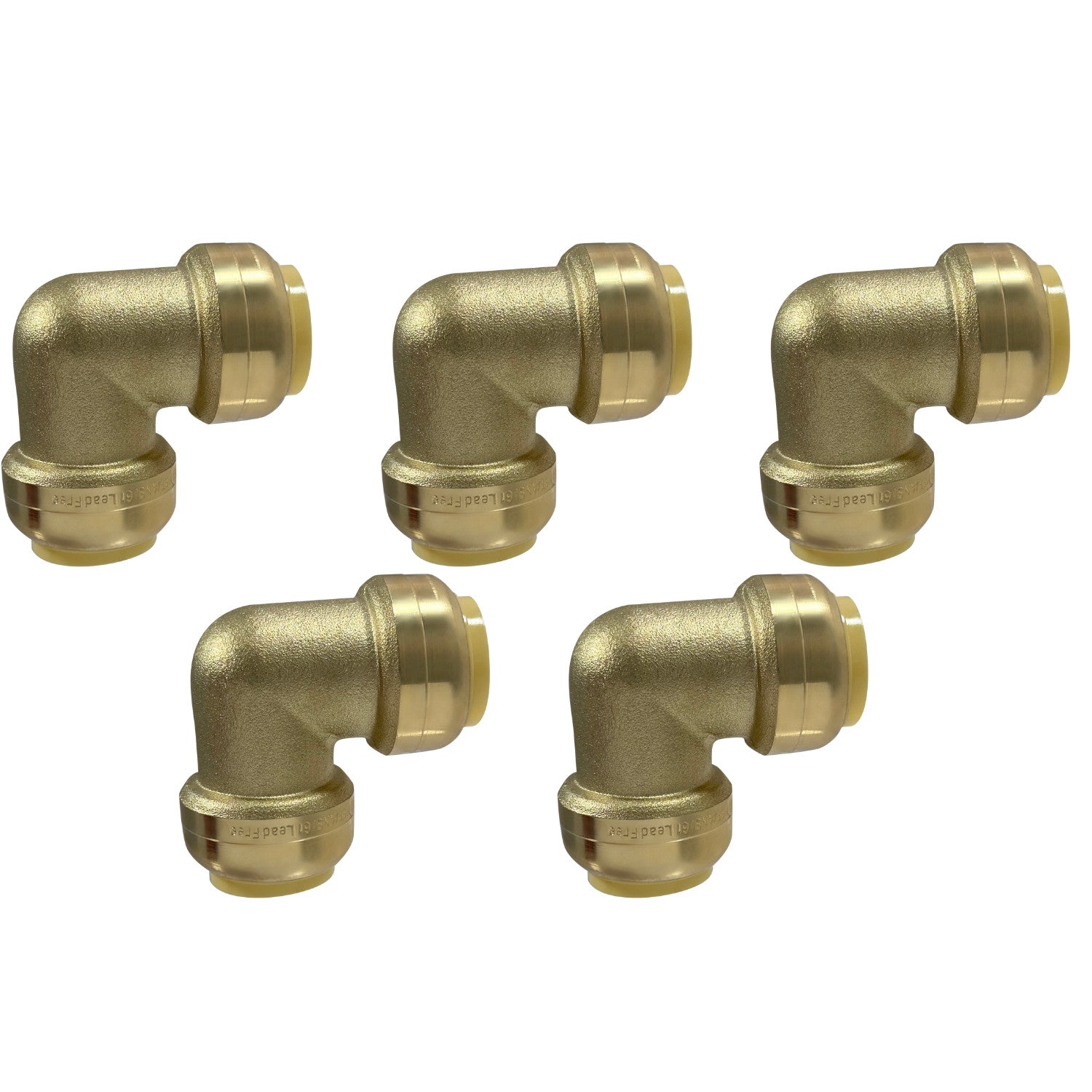 XFITTING 3/4" x 3/4" Push Fit Elbow Fitting 5 Pack