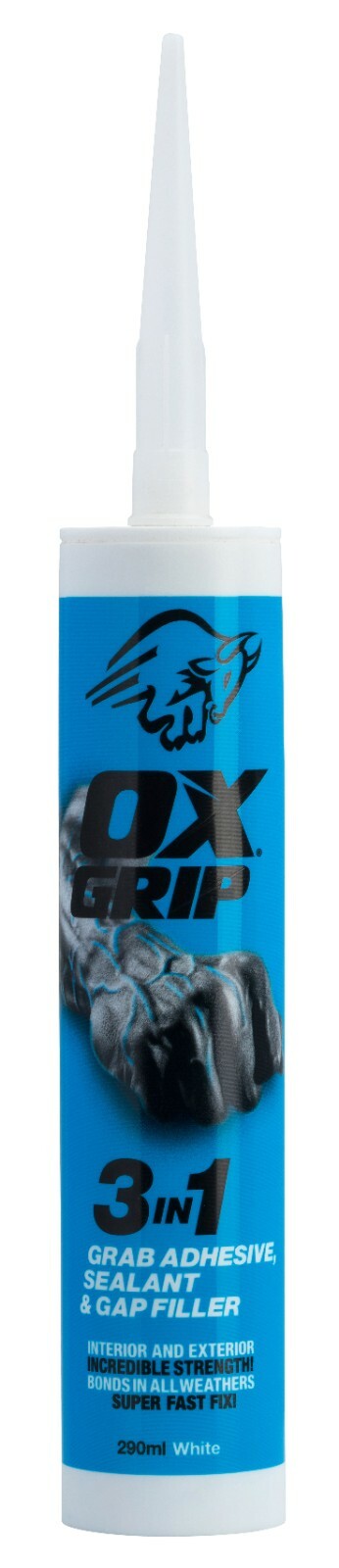 OX Tools 3 In 1 Grip Adhesive/Sealant/Filler 290ml