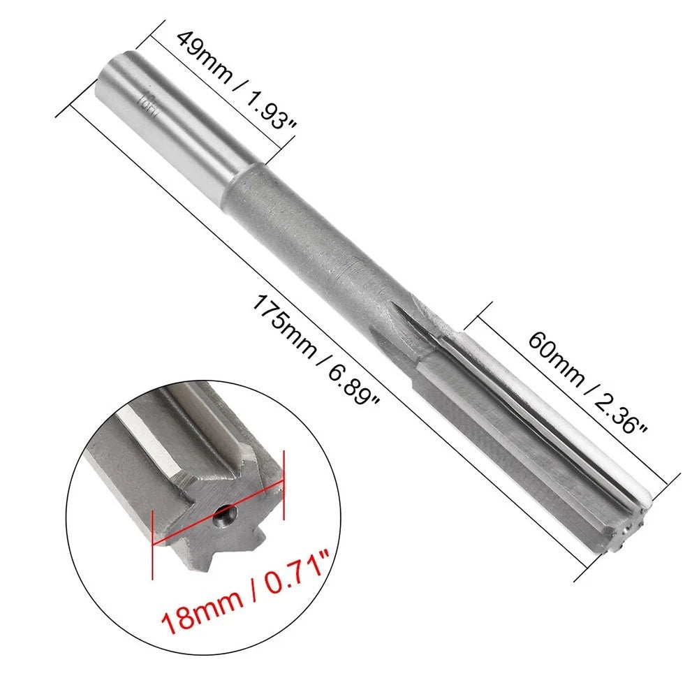 18mm Hss Chucking Reamer With 6 Flutes For Milling And Drilling