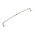 Industrial Style 7-9/16 In Hole Center Brushed Nickel Cabinet Pull