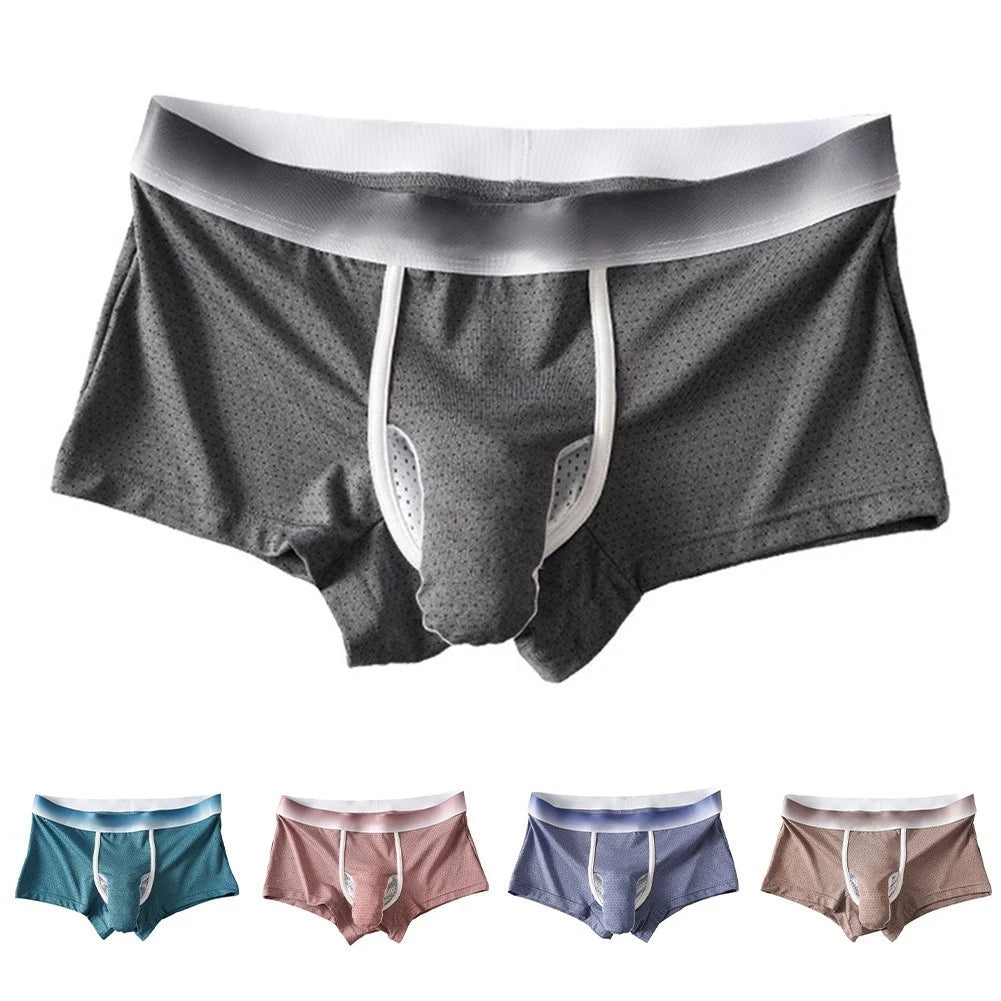 Elephant Print Men's Breathable Boxer Briefs Underwear For Ultimate