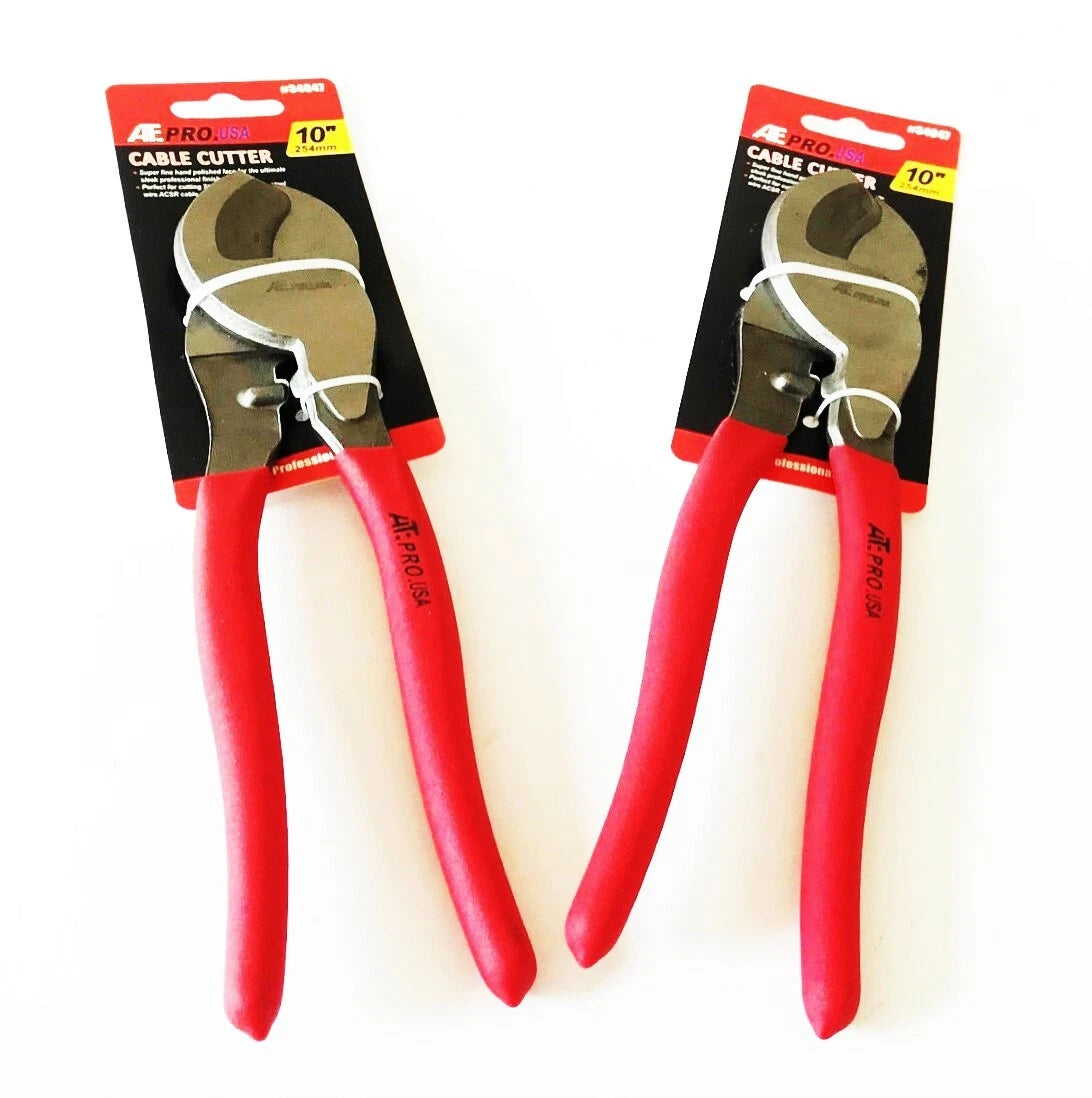 2 Ate Pro 10" Cable Cutter High Leverage Cut Aircraft Wire Steel