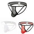 Low Waist Breathable Men Mesh Briefs Underwear Bulge Pouch Open Butt