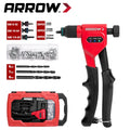 Arrow Rivet Nut Tool 8" Rivet Nut Gun Kit Mandrels Rivnuts Drills