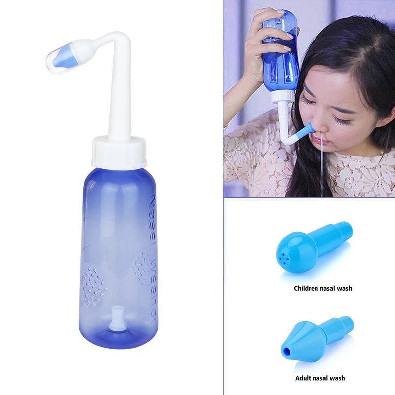 300ml Nose Cleaner Washer Sinus Rinse Nasal Irrigation Pot Bottle For