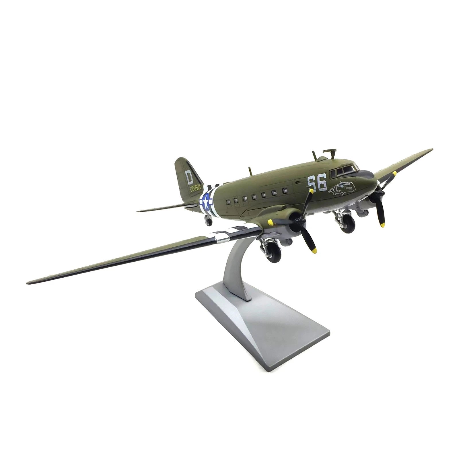 1/100 Douglas C-47 Transport Airplane Alloy Aircraft Model With
