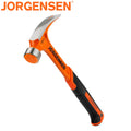 Jorgensen Framing Hammer 16oz Straight Rip Claw Hammer With Shock Reduction Grip