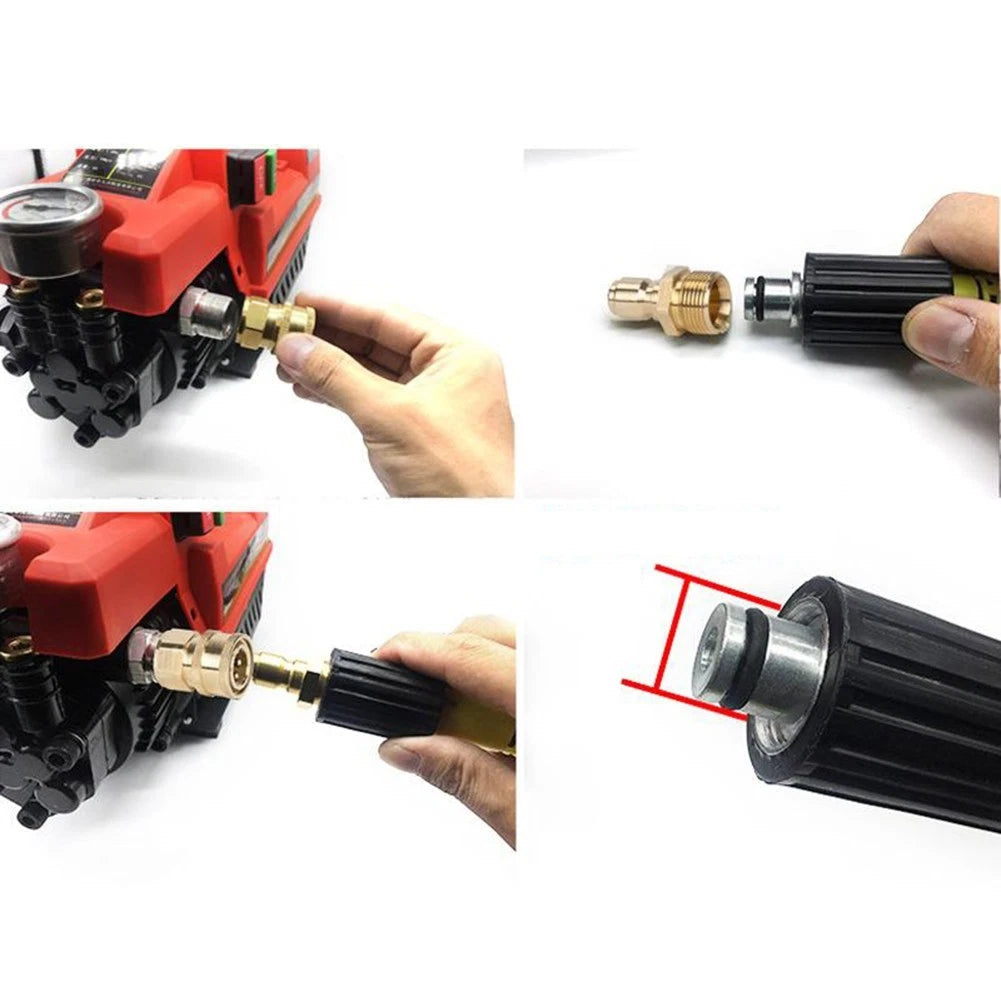 Quick Connect High Pressure Washer Fittings Kit With 360 Degree