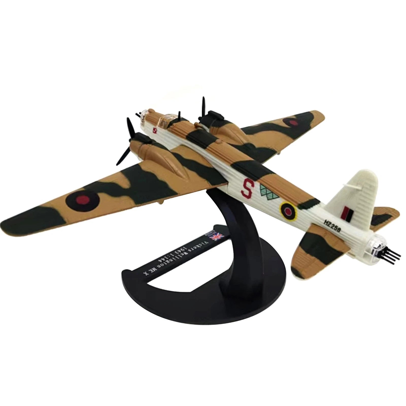 1/144 Wwii Uk Vickers Wellington Bomber Finished Alloy Model Perfect
