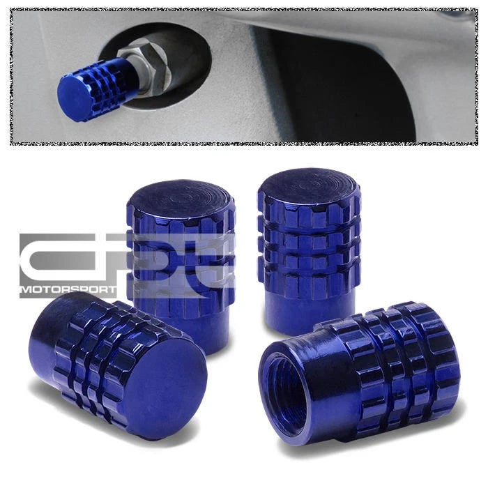 Aluminum Tire/rim Valve Air Port Dust Cover Stems Cap/caps Rt046 Blue