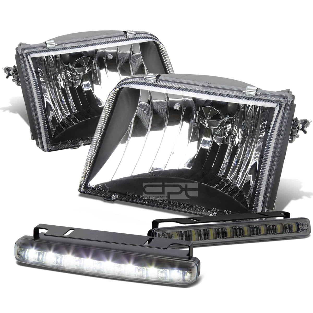Black Housing Crystal Lens Head+smoke Led Fog Light | Built Supply Co