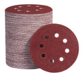 100x 5inch Sanding Discs 120 Grit Hook Loop 8-Hole Orbital Sander