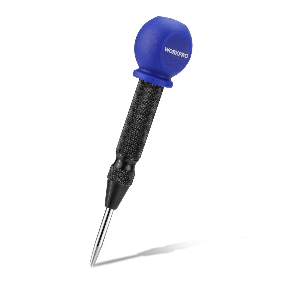 WORKPRO 5" Automatic Center Punch Adjustable Spring Loaded Center
