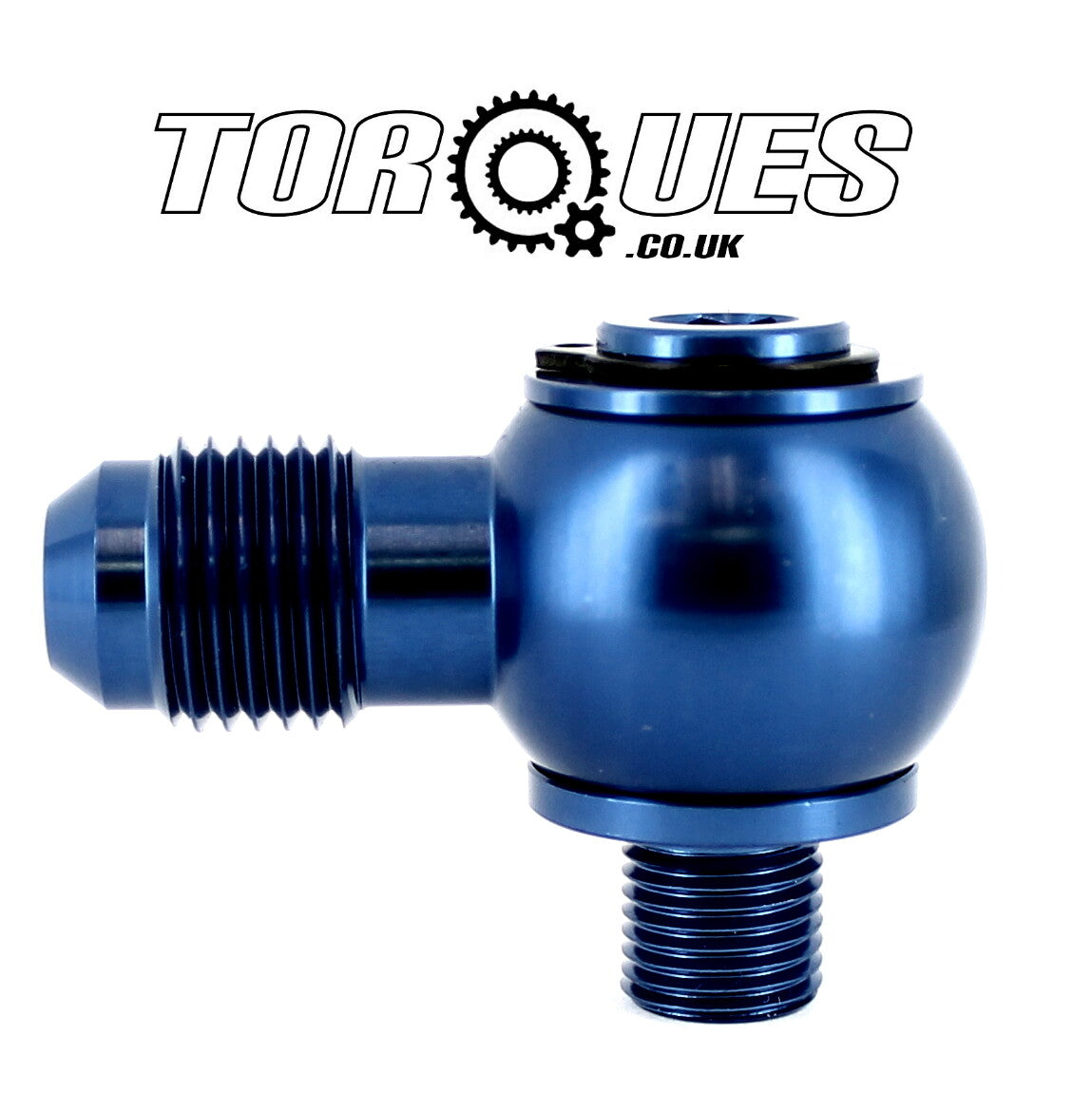 An -6 (6an) Banjo Adapter to M10x1.0 Aluminium Banjo Bolt Assembly