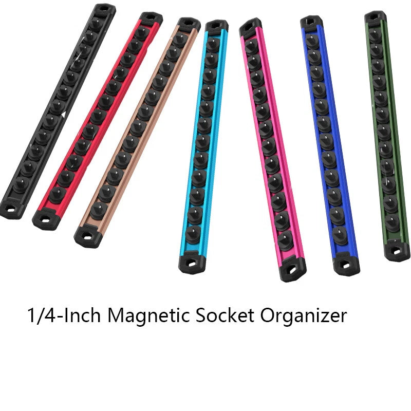 Workpro1/4''dr<wbr/>ivemagnetic Socket Organizer Multicolor Aluminum