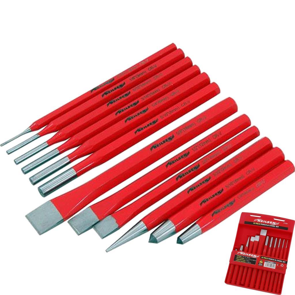 Neilsen 12pc Punch & Chisel Set by Neilsen