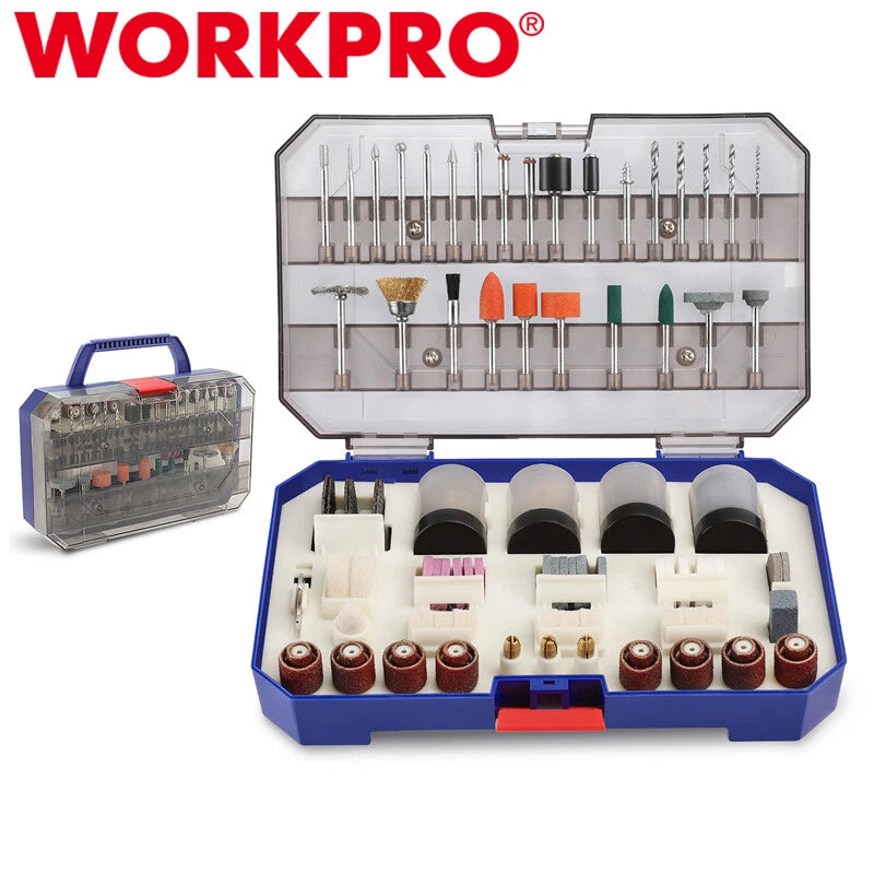 Workpro Rotary Tool Dremel Accessory Kit Grinding Carving Sanding Set