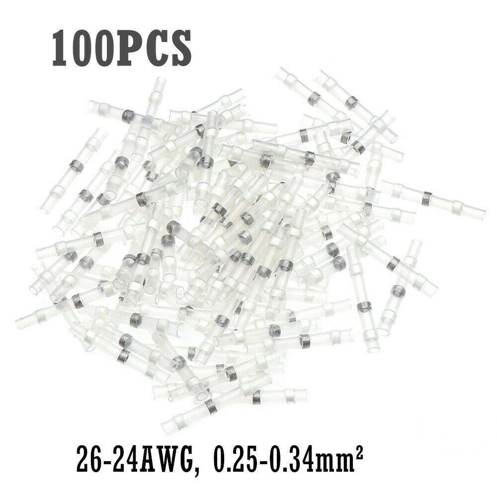 Solder Seal Sleeve Heat Shrink Butt Wire Connectors - Waterproof