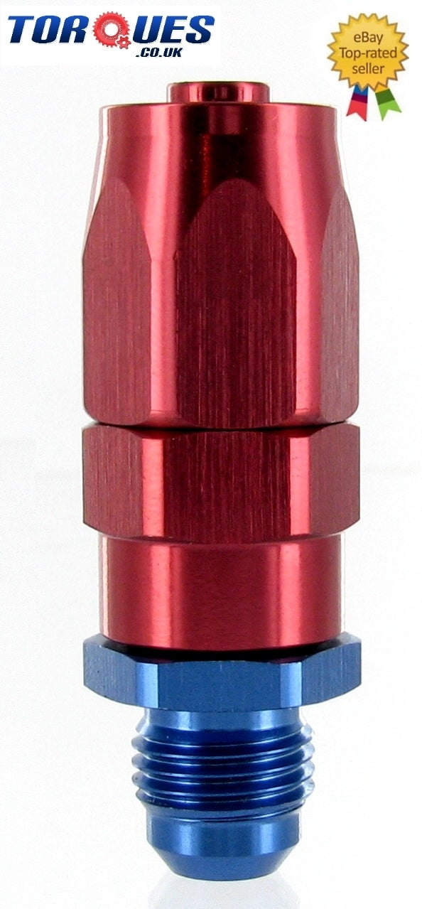 An -6 (6an An6 an -06 Jic ) Straight Male Fast Flow Hose Fitting 9/16”