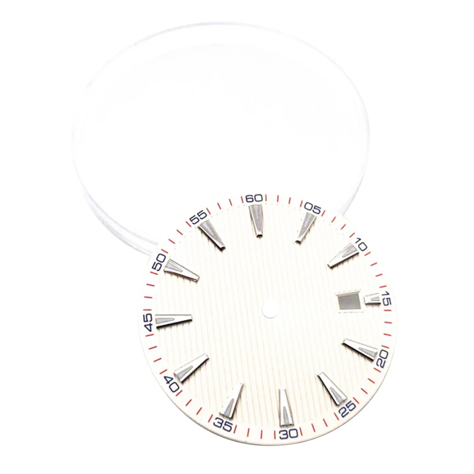33.5mm Replacement White Watch Dial Date Window @3 For Nh35/nh35a
