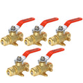 5 Pack XFITTING 1/2" Push Fit Ball Valve with Drain and