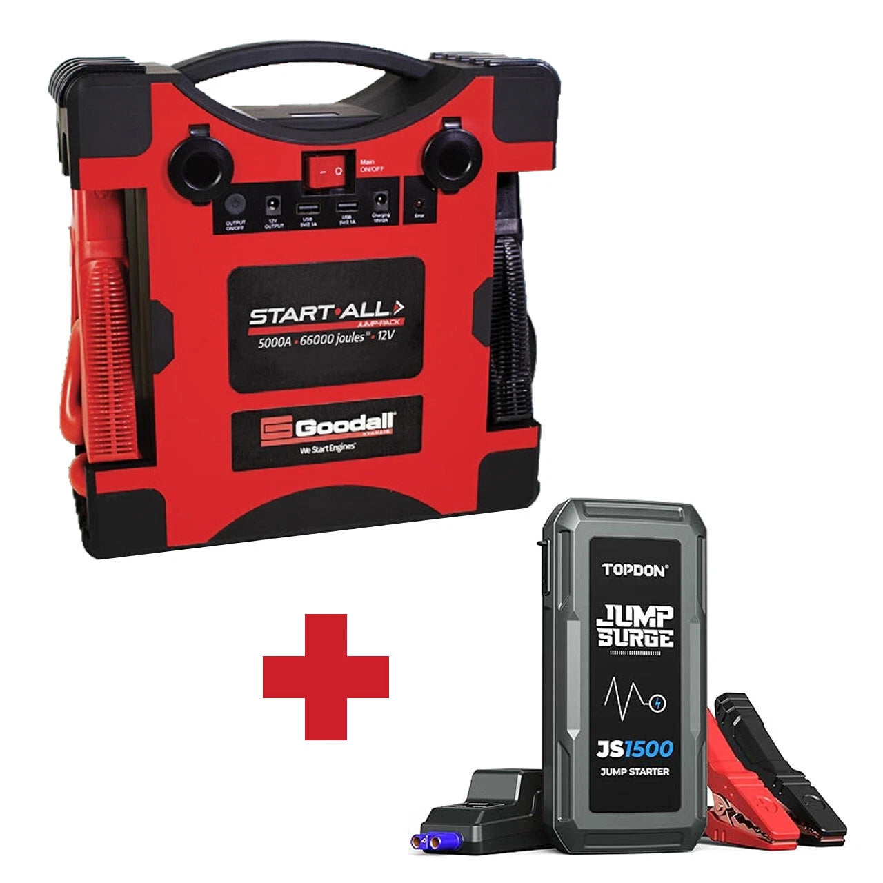 Goodall Jp-12-5000 5000 Amp 12V Lithium Ion Jumpstart Pack + Free Tool