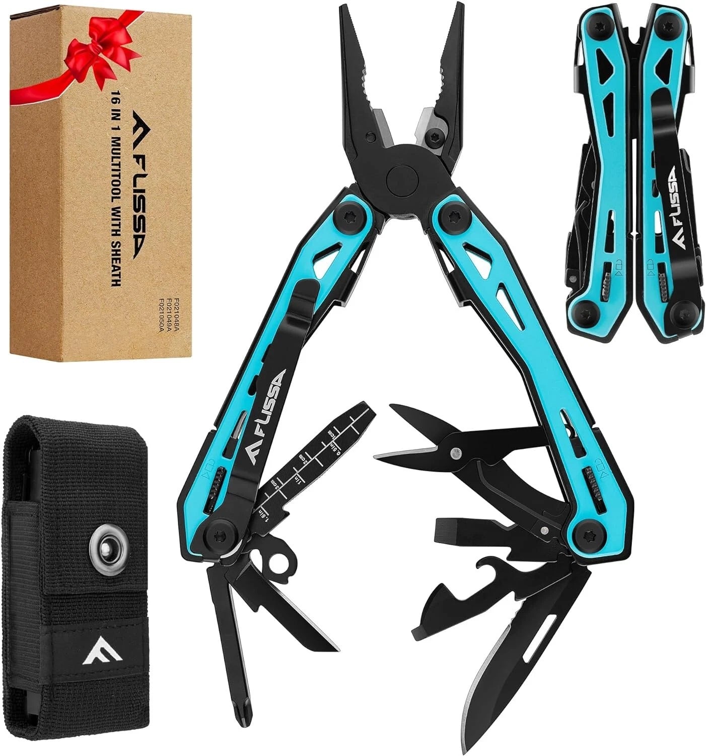 Flissa 16-in-1 Multi Tool Pliers Self-locking Multipurpose Utility